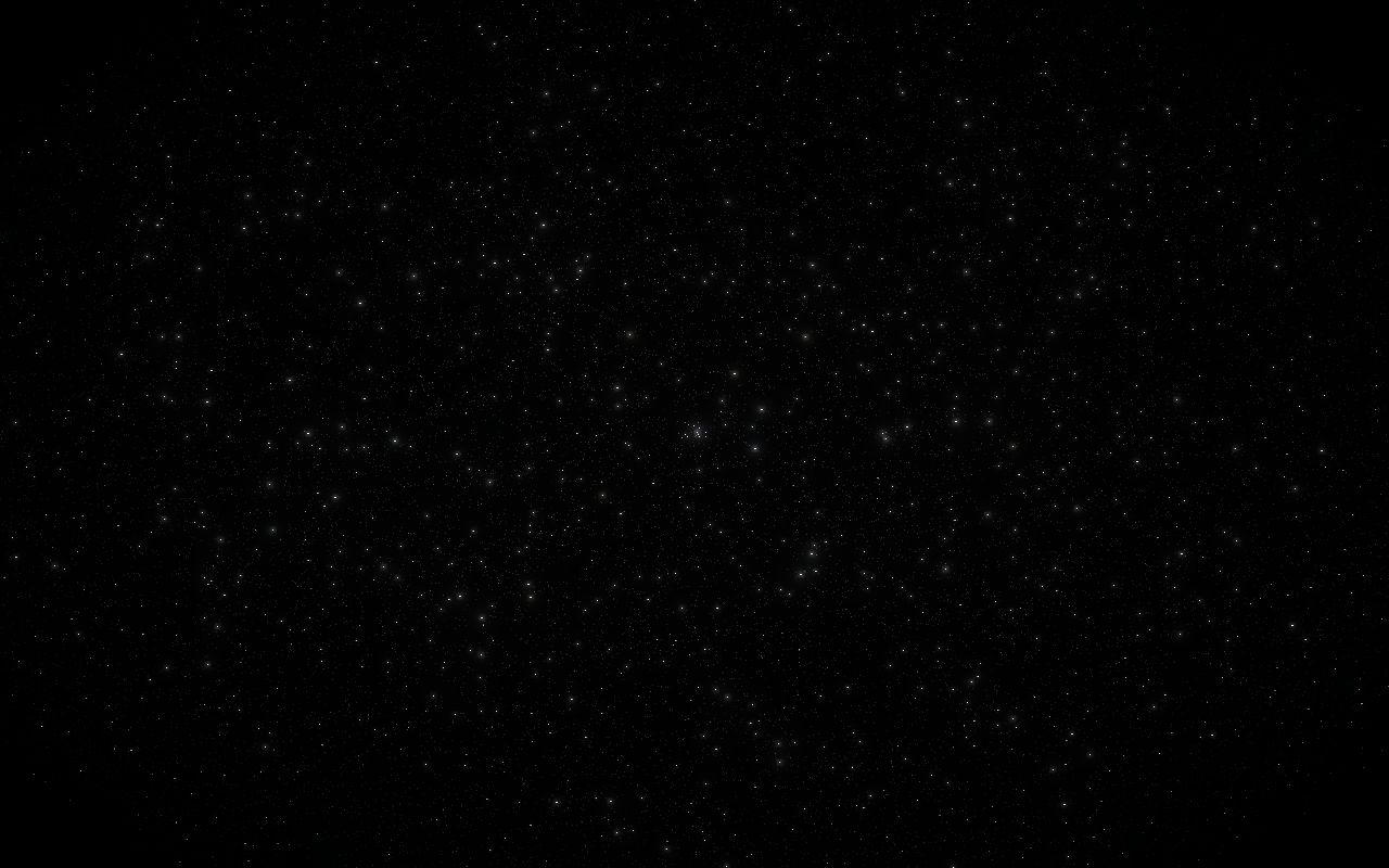 Screenshot of the front page: a field of white points on black.